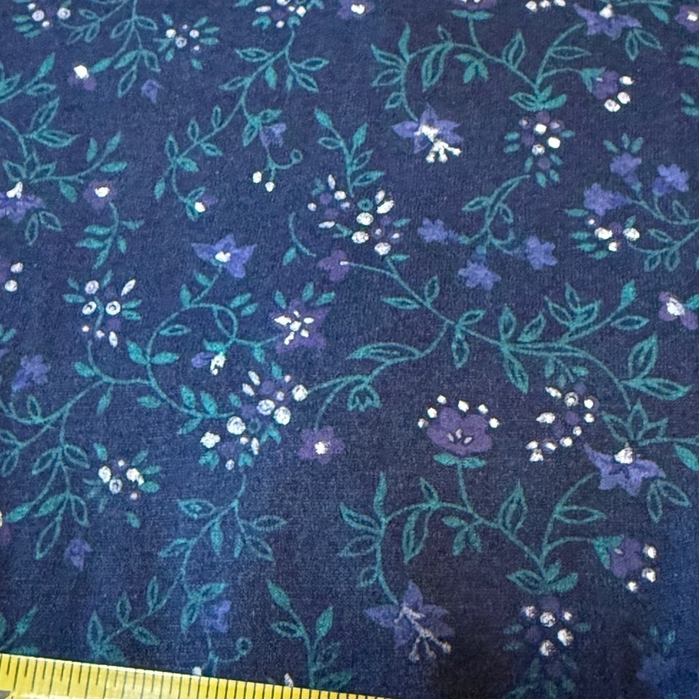 Vintage Paquette Too Chic Long Sleeve Floral Dress in Navy Women’s Sz 14 - Picture 10 of 14